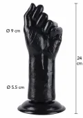 hidden desire extreme fist fucker 24 cm czarny anatomiczny model xxl