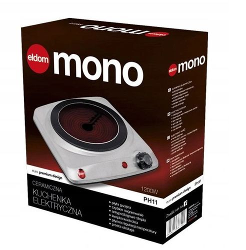Kuchenka Ceramiczna Elektryczna Eldom Ph11 1200W na Arena.pl
