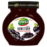 ŁOWICZ KONFITURA CZARNA PORZECZKA 240G