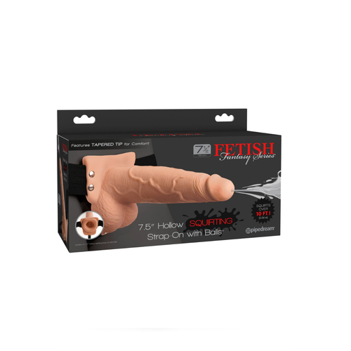 uprząż fetish fantasy series 7" squirting hollow strap-on pipedream na Arena.pl