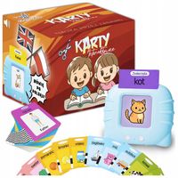 Czytnik Kart Do Nauki słówek POLSKI ANGIELSKI 1020+ SŁÓW TRZY TRYBY JĘZYKÓW