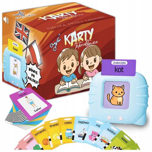 Czytnik Kart Do Nauki słówek POLSKI ANGIELSKI 1020+ SŁÓW TRZY TRYBY JĘZYKÓW na Arena.pl