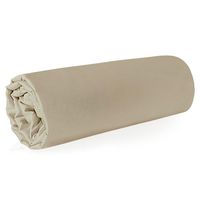 Prześcieradło satynowe bez gumki NOVA 210x220 Eurofirany beżowe