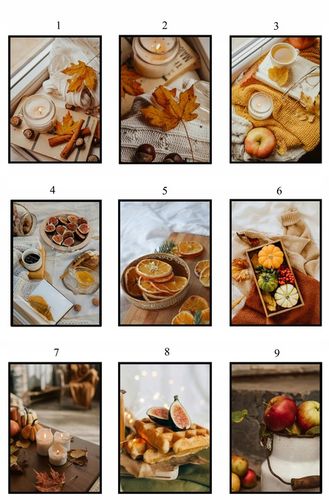 PLAKAT 40x50 JESIENNY poster DUŻO WZORÓW eviero do domu pejzaże na na Arena.pl