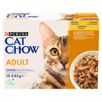 PURINA Cat Chow Adult Kurczak i cukinia Multipack 10x85g na Arena.pl
