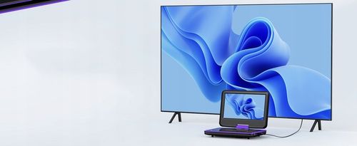 PRZENOŚNY SAMOCHODOWY ODTWARZACZ DVD 9'' LCD CZARNE 2000mAh Baterią na Arena.pl