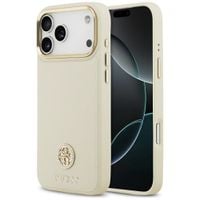 etui guess grained strass logo magsafe   do iphone 17 pro max beżowy