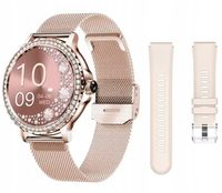 SMARTWATCH ELEGANCKI ZEGAREK DAMSKI POLSKIE MENU 2 paski
