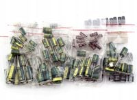 Zestaw kondensatorów elektrolitycznych Low ESR 120 szt.