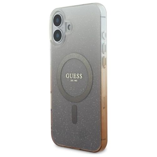 Guess IML Glitter Gradient MagSafe - Etui iPhone 16 (brązowy) na Arena.pl