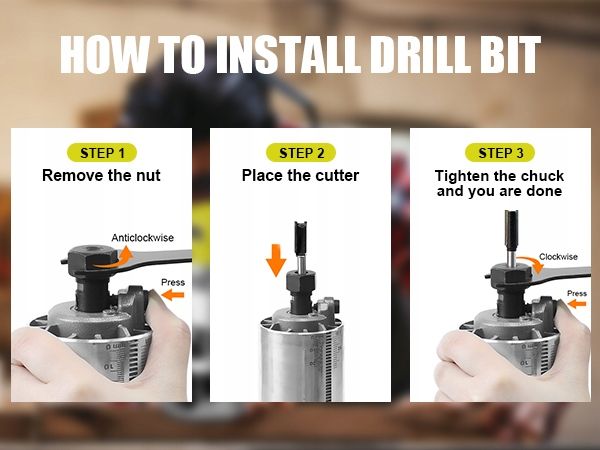 Frezarka górnowrzecionowa DEWINNER VPER1027 710W metalowy korpus zdjęcie 5