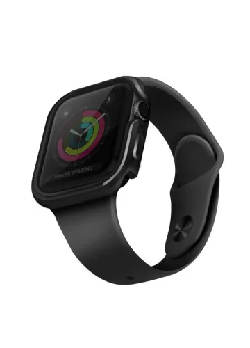 Etui UNIQ Valencia na Apple Watch 4 / 5 / 6 / SE 44mm - szare na Arena.pl