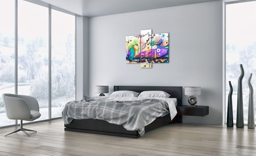 Obraz Na Płótnie - Ryby Pastele  - 95X80 Cm - Cb95X80-4096 na Arena.pl