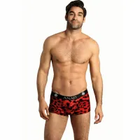 anais men savage boxer s czerwony mikrofibra print zwierzęcy