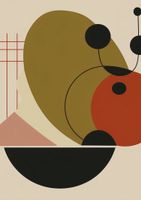 Plakat 21x29,7cm Geometryczny Balans