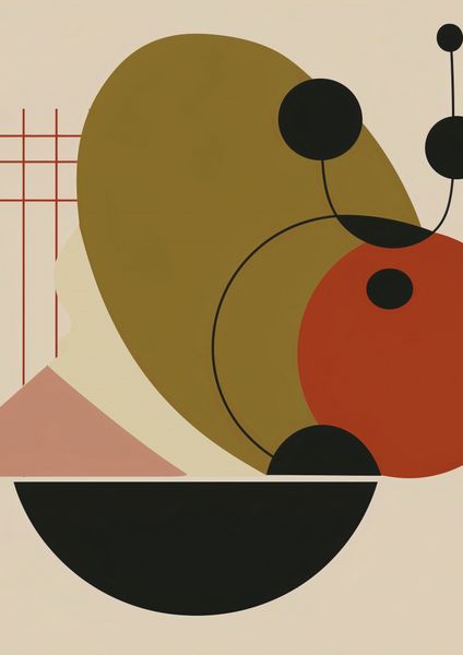 Plakat 21x29,7cm Geometryczny Balans zdjęcie 1
