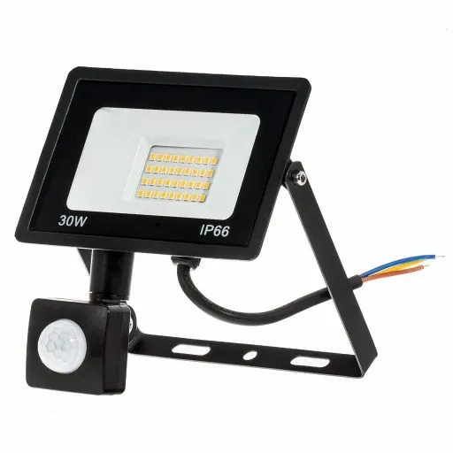 Halogen Naświetlacz 30W LED ZEWNĘTRZNY LAMPA Czujnik RUCHU ZMIERZCHU Garaż zdjęcie 8