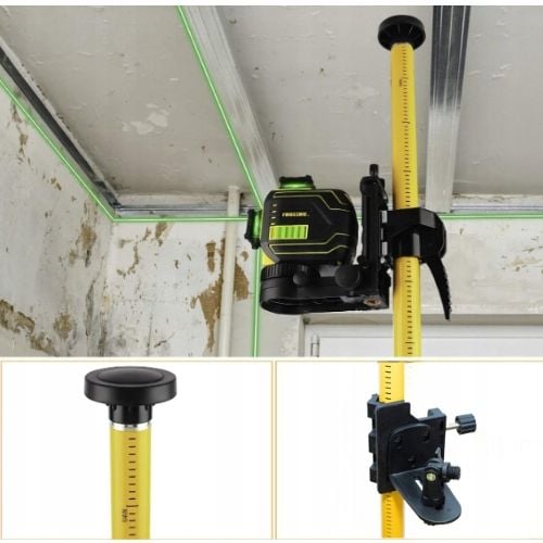 TYCZKA DO POZIOMICY LASEROWEJ 3 M STATYW LASER KRZYŻOWY KOLUMNA ROZPOROWA na Arena.pl