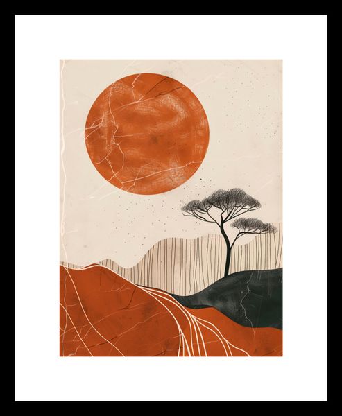 Plakat 15x20cm Afrykański Zachód Słońca zdjęcie 3