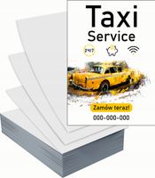 Ulotki A4 reklamowe firmowe 1000szt dużo wzorów do wyboru TAXI