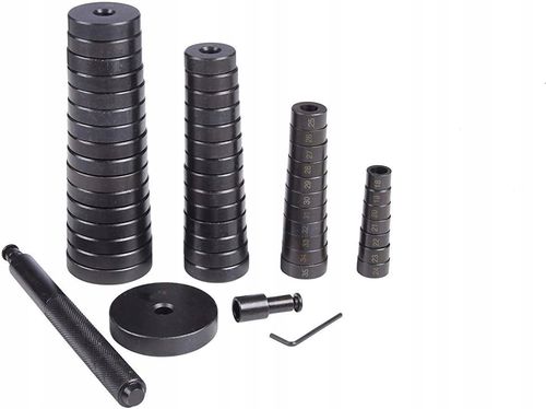 Ściągacz tulei i łożysk adaptery do prasy 18-74 mm 52 el Silver na Arena.pl