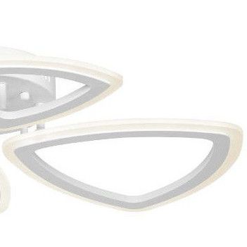 Plafon 4-punktowy W7114-2+2 WT LED 88W metalowe trójkąty białe zdjęcie 3