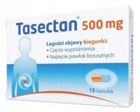 Tasectan 500 mg Na biegunki u dzieci 15 kapsułek