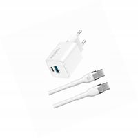 Szybka ładowarka GaN 20W 2 wejścia długim z kablem 2m do Xiaomi POCO X3 Pro