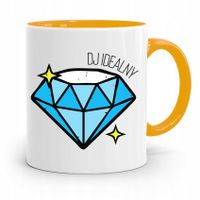 Dla Dja Muzyka Kubek Żółty Dj Idealny Prezent Z Nadrukiem Ze Zdjęciem