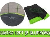 Siatka Ochronna Skyramiz Zielony Do Trampoliny Ogrodowej 366Cm/12Ft 8 Tunel