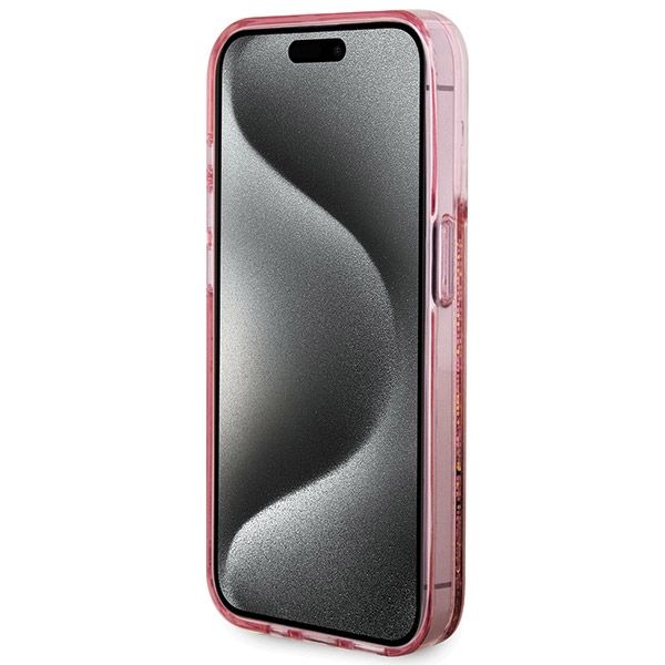 Etui Guess do iPhone 15 Pro, Różowy zdjęcie 5