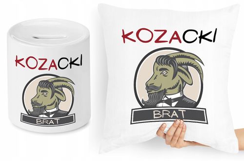 Dla Brata Zestaw Poduszka + Skarbonka Prezent Z Nadrukiem Ze Zdjęciem na Arena.pl