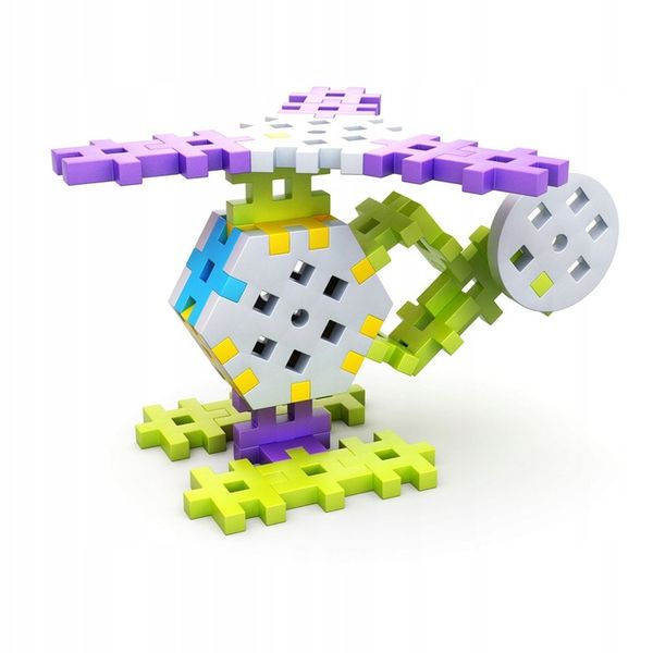 KLOCKI KONSTRUKCYJNE WAFLE MELI Basic Constructor 400 EL MINI GOFRY PUZZLE zdjęcie 9