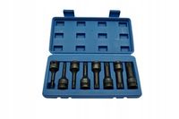 ADLER ZESTAW NASADKI UDAROWE KLUCZE TRZPIENIOWE SPLINE M5-M18 1/2'' 8 SZT