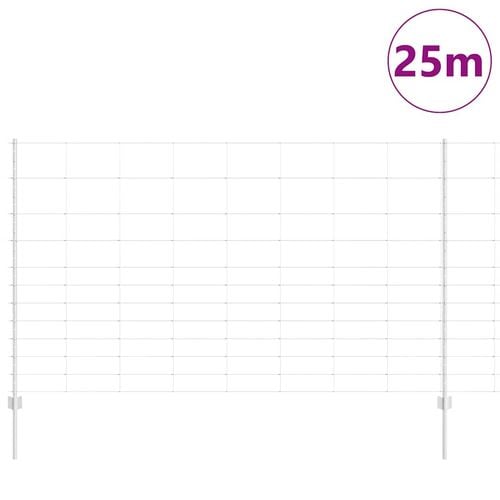 Ogrodzenie z słupkami Srebrny 1.4 x 25 m Stal na Arena.pl