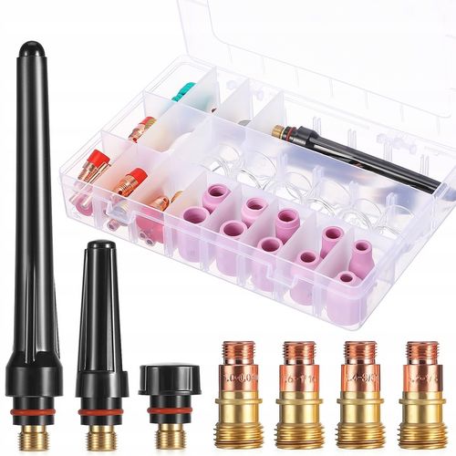 ZESTAW PALNIKA SPAWALNICZEGO KOŃCÓWKA DYSZA SZKŁO WP-17/18/26 KUBEK KIT na Arena.pl