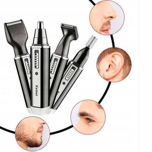 TRYMER GOLARKA DO NOSA USZU GOLENIE BRODY WŁOSÓW ZAROSTU 4w1 MOCNY grzebień na Arena.pl