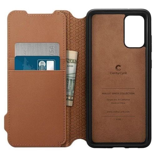 Spigen Ciel Wallet Brick Galaxy S20+ Plus Saddle Brown na Arena.pl