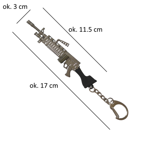 Breloczek Metalowy KARABIN Maszynowy SAW Wojsko Maszynówka Squid Game Guner na Arena.pl