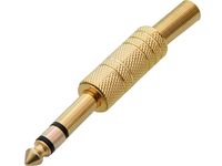 Wtyk Jack 6,3 ST ZŁOTY