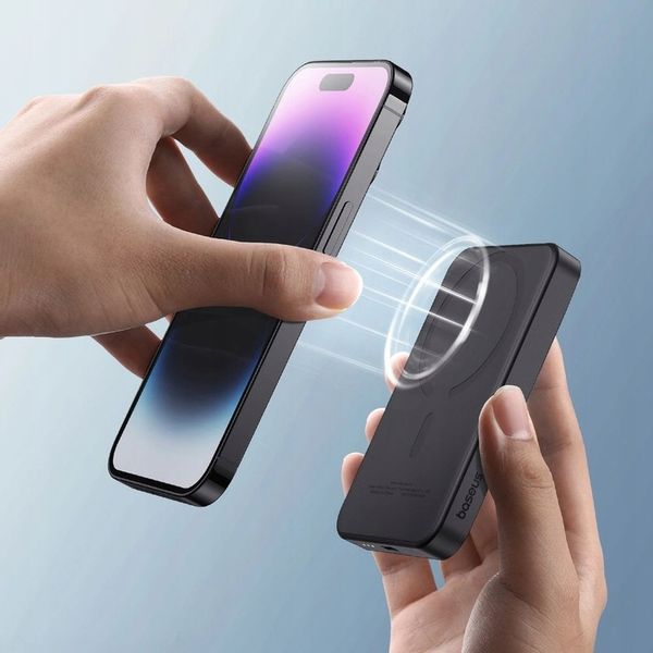 Powerbank indukcyjny z kablem USB-C Baseus do MagSafe Qi QC PD 5000mAh 20W zdjęcie 13