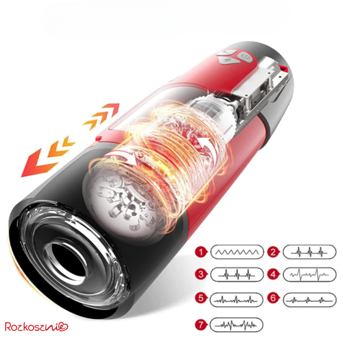 Automatyczny męski masturbator z rotacją i posuwem stymulacja sex gadżet na Arena.pl