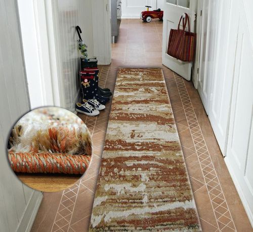 Chodnik SHADOW 9368 gold / rust 80 cm na Arena.pl