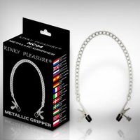 regulowane metalowe zaciski na sutki kinky pleasure