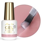 Żel budujący w butelce z pędzelkiem MollyNails Pro Salon Nutty Nut 15g