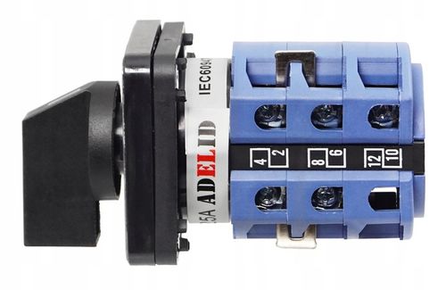 ŁĄCZNIK KRZYWKOWY 25A 3F LEWO PRAWO TABLICOWY IP65 na Arena.pl