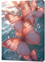 Obraz 70x100cm Świetliste Motyle