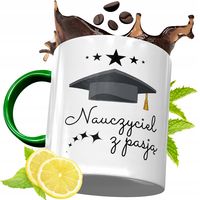 Kubek Zielony Dla Nauczyciela Na Dzień Nauczyciela Z Nadrukiem Ze Zdjęciem