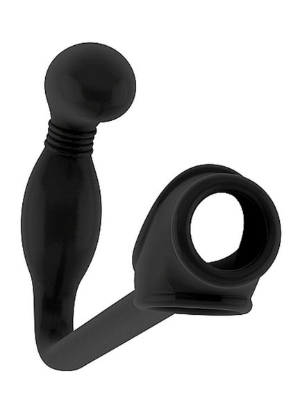 No.2 - Butt Plug With Cockring - Black zdjęcie 1
