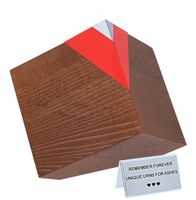 Drewniana urna kremacyjna na prochy ludzkie / Plakietka